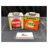 Empty Rifle Powder Tins