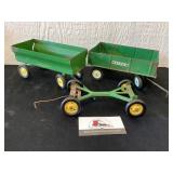 Oliver wagon, John Deere wagon and running gear
