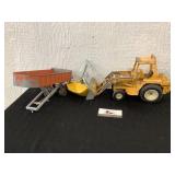 International back hoe and wagon