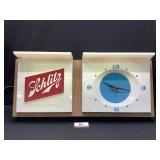 Schlitz Lighted Sign/Clock