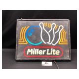 Miller Lite Lighted Sign