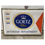 Goetz Beer Sign