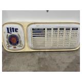 Miller Light Beer Pricing Sign