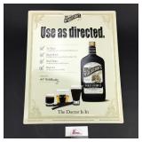 Dr McGillicuddy Embossed Metal Sign