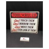 Tool Rules Sign