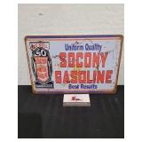 Socony Metal Sign