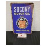 Socony Metal Sign