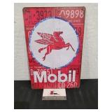 Mobil Metal Sign