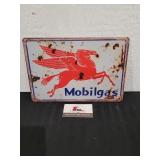 Mobilgas Metal Sign