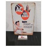 AC Fuel Pumps Metal Sign