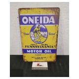 Oneida Metal Sign
