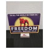 Freedom Metal Sign