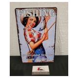 Fishing Metal Sign