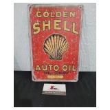 Shell Metal Sign