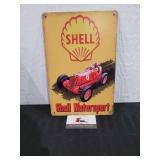 Shell Metal Sign