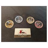 Czech glass individuals salts