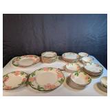 28-pcs Franciscan Dessert Rose