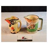 2 small antique pitchers (Japan)