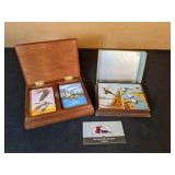 2 sets wildlife playing cards (one unopened)