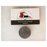 Unguentine advert coin w/ obstetric calendar