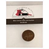 1917 French 5 centimes coin