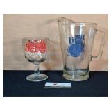 Miller Lite pitcher, Pepsi schooner