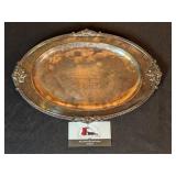 Silverplate tray (12" x 8")