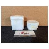 Milk glass containers