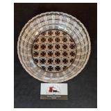 Leaded glass bowl (8")