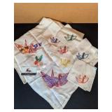 Silk bridgeset- tablecloth (35x35) 6 napkins