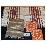 weavings and doilies