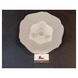 10" Frosted footed serving bowl