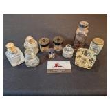 Old ink wells and bottles