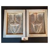 Framed ceiling tins (12" x 15")