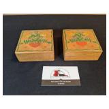Matching small wood boxes