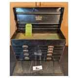 Antique Kennedy tool box (with key)