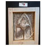 Framed ceiling tin (12" x 15")