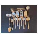 14 silverplate serving pieces