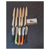 Steak knives, cheese knives