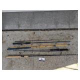 Fish poles (UglyStick, BassPro, Zebco, Daiwa)