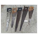 5 handsaws