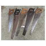5 handsaws
