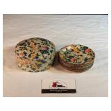 vintage coaster set (some wear)