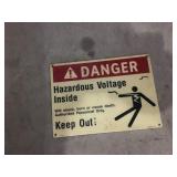 Fiberglass Danger Sign
