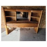 Arbek Oak Lighted Queen Headboard