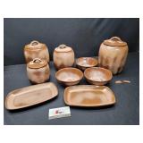 Frankoma Canister and Dishes