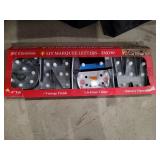 Lit Marquee Letters - Snow