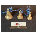 3 brass bells