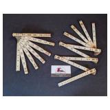 Adel Clay metal, Rigid wood folding rulers