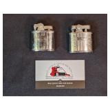 2 lighters (Omega, Continental)